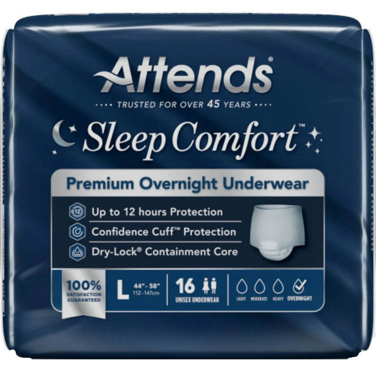 Attends Sleep Comfort Premium Overnight Underwear