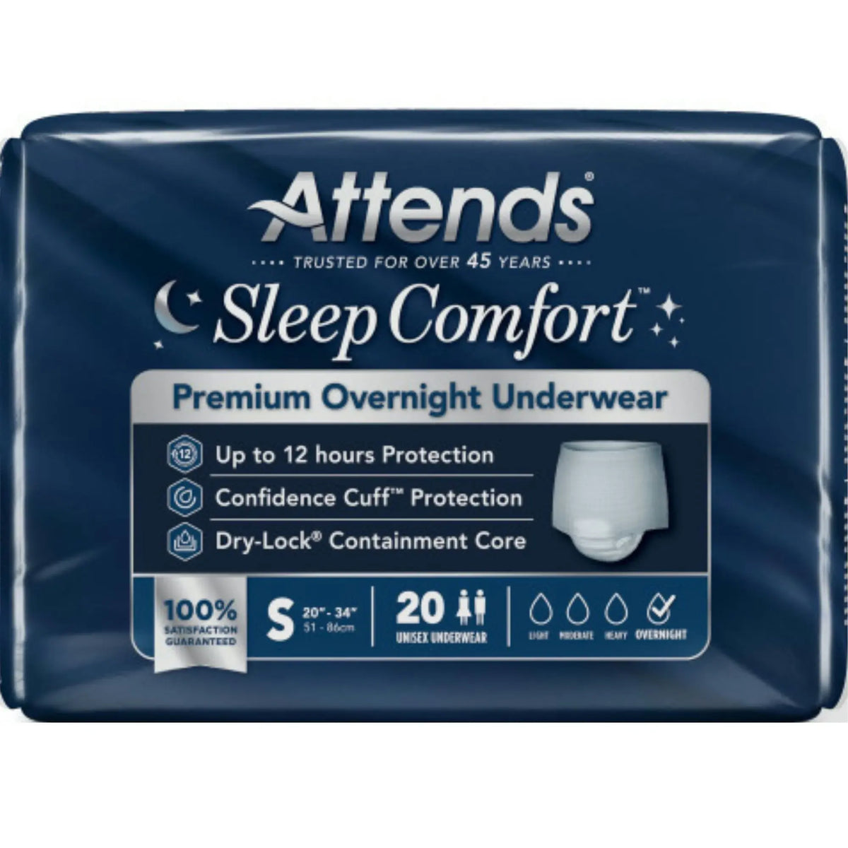 Attends Sleep Comfort Premium Overnight Underwear