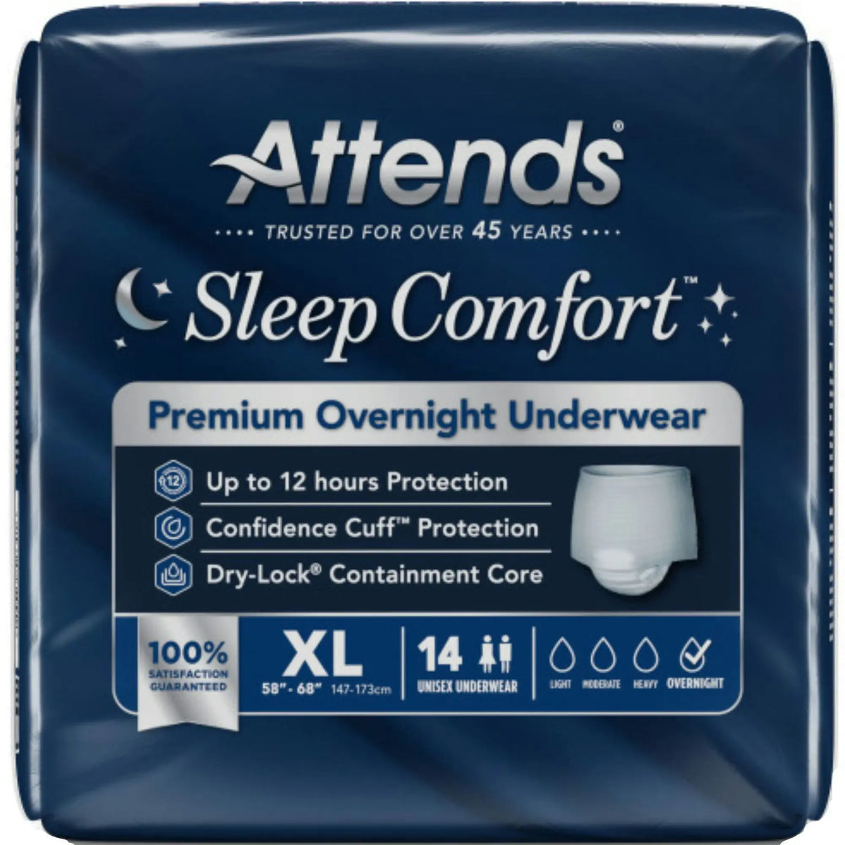 Attends Sleep Comfort Premium Overnight Underwear