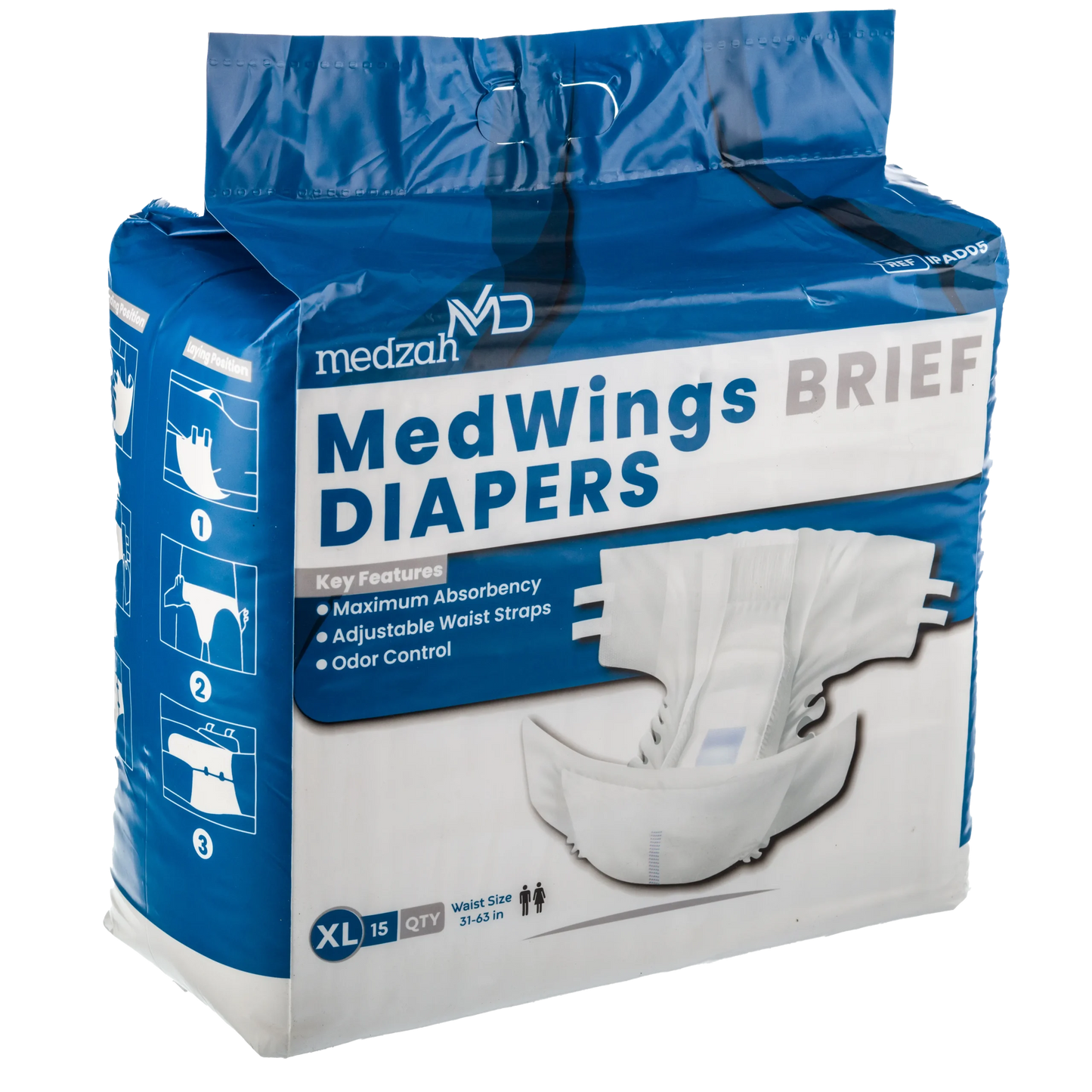 MedWings Brief Diapers