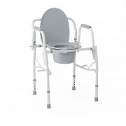 Steel Drop Arm Commode